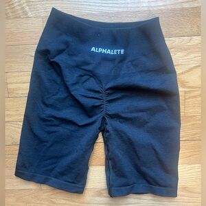 Black Alphalete Bike Shorts